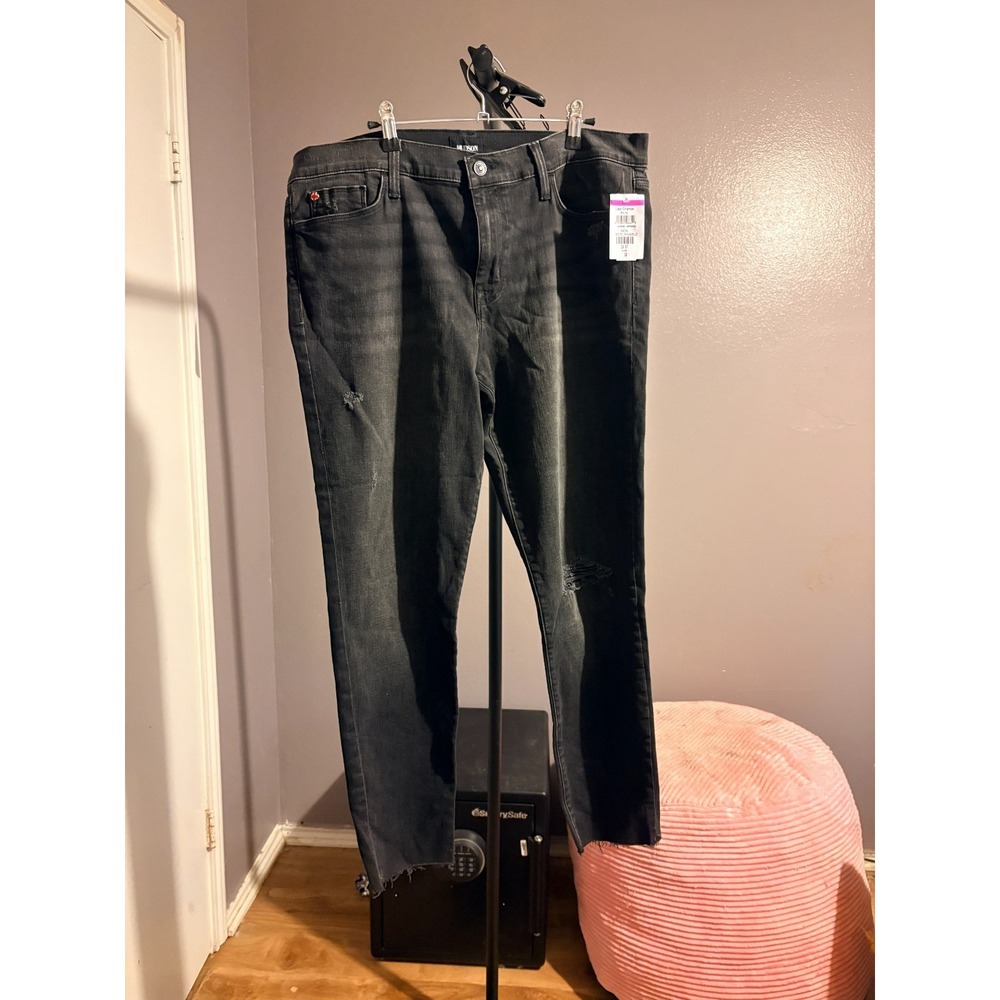 Hudson Barbara Super Skinny Jean Black Size 33 NWT